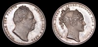 British Medals, WORLD COINS, British Medals, William IV, Coronation, 1831, a silver medal by W. Wyon, bust right,...