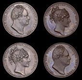 British Medals, WORLD COINS, British Medals, William IV, Coronation, 1831, medals by W. Wyon (2), in silver and...