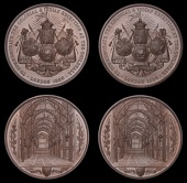 British Medals, WORLD COINS, British Medals, Colonial and Indian Reception at the Guildhall, 1886, bronze medals by...