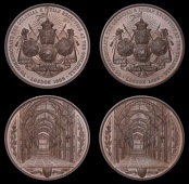 British Medals, WORLD COINS, British Medals, Colonial and Indian Reception at the Guildhall, 1886, bronze medals by...