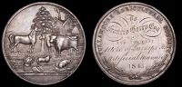 Irish Medals, WORLD COINS, Irish Medals, Tullamoore Agricultural Society, a silver award medal by I. Parkes, farm...