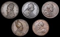 World Medals, WORLD COINS, World Medals, ITALY, John XXII, a copper medal signed I.V., 40mm; New Palace, 1646, a...
