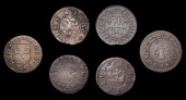 BRITISH TOKENS, Rotherhithe, Henry Boddy, Halfpenny, 1668, 1.23g/12h (E 784; N 5002, this piece; BW. Surrey 246);...