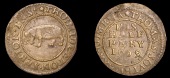 BRITISH TOKENS, St Thomas’s, Tho. Midleton Sr, Halfpenny, 1669, 1.23g/3h (E 913, this piece illustrated; N –; D...