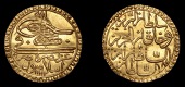 Ottoman Empire, WORLD COINS, Ottoman Empire, Mustafa III, Half-Zeri Mahbub, Islambul, [11]81h, 1.31g/12h (OC...