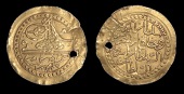Ottoman Empire, WORLD COINS, Ottoman Empire, Mustafa III, Half-Zeri Mahbub, Misr, 1171h, year 6, 1.27g/11h (OC...