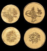 Ottoman Empire, WORLD COINS, Ottoman Empire, Mahmud II, gold 20 Qirsh, Misr, 1223h, year 29, 1.70g/12h (OC...