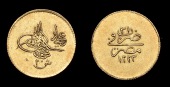 Ottoman Empire, WORLD COINS, Ottoman Empire, Mahmud II, gold 20 Qirsh, Misr, 1223h, year 31, 1.68g/11h (OC...