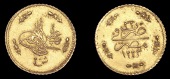 Ottoman Empire, WORLD COINS, Ottoman Empire, Mahmud II, gold 20 Qirsh, Misr, 1223h, year 32, 1.68g/12h (OC...