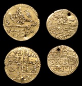 Ottoman Empire, WORLD COINS, Ottoman Empire, Mahmud II, Zeri Mahbub, Misr, 1223h, year 12, 2.35g/12h (OC 30-088-00;...