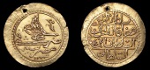 Ottoman Empire, WORLD COINS, Ottoman Empire, Mahmud II, Ziynet Zeri Mahbub, Misr, 1223h, year 14, 2.29g/1h (OC...
