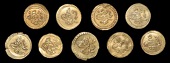 Ottoman Empire, WORLD COINS, Ottoman Empire, Mahmud II, Rubiya (9), Misr, 1223h, years 8, 12, 15, 16 (3), 17, 20 (2)...