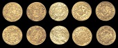 Ottoman Empire, WORLD COINS, Ottoman Empire, Mahmud II, Quarter Rumi (5), Misr, 1223h, years 22, 23, 25, 27, 28 (OC...