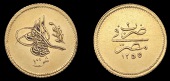 Ottoman Empire, WORLD COINS, Ottoman Empire, Abdul Mejid, 100 Qirsh, Misr, 1255h, year 2, 8.50g/12h (Pere 881)....