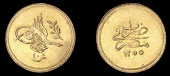 Ottoman Empire, WORLD COINS, Ottoman Empire, Abdul Mejid, gold 10 Qirsh, Misr, 1255h, year 1, 0.86g/12h (KM. 231a)....