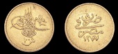 Ottoman Empire, WORLD COINS, Ottoman Empire, Abdul Aziz, 100 Qirsh, Misr, 1277h, year 8, 8.38g/12h (Pere 921). Very...
