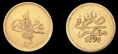 Ottoman Empire, WORLD COINS, Ottoman Empire, Abdul Aziz, 50 Qirsh, Misr, 1277h, year 14, 4.22g/1h (Pere 922). About...