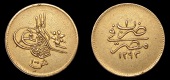 Ottoman Empire, WORLD COINS, Ottoman Empire, Murad V, 100 Qirsh, Misr, 1293h, year 1, 8.53g/12h (KM. 272). Very fine...