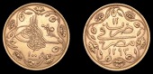 Ottoman Empire, WORLD COINS, Ottoman Empire, Abdul Hamid II, 100 Qirsh, Misr, 1293h, year 12, 8.47g/12h (Pere 974)....