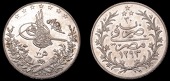 Ottoman Empire, WORLD COINS, Ottoman Empire, Abdul Hamid II, 20 Qirsh, Misr, 1293h, year 30 (KM. 296). Extremely...