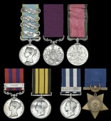 An important Light Brigade charger’s group of three awarded to Troop Sergeant-Major W. Bentley, 11th Hussars, who,...