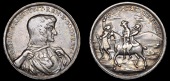 British Historical Medals, Murder of Sir Edmundbury Godfrey, 1678, a struck silver medal by G. Bower, draped bust...