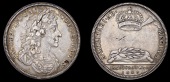 British Historical Medals, James II, Coronation, 1685, a silver medal by J. Roettiers, laureate bust right, rev....