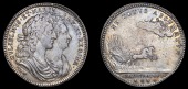 British Historical Medals, William and Mary, Coronation, 1689, a silver medal, unsigned [by J. Roettiers], conjoined...