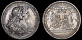 British Historical Medals, William and Mary, Coronation, 1689, a cast silver medal by G. Bower, conjoined busts...