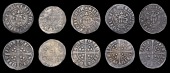 Edward I-II (1272-1327), Class 9a2, vila scie dmv ndi, dies Cc1, 1.22g/12h; Class 9b1 (3), vill scie dmv ndi, dies...