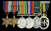 Six: Major H. Bury, Artillery and Leeds Rifles, Territorial Army 

1939-45 Star; Burma Star; Defence and War...