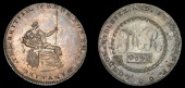 18th Century Tokens, LONDON, Skidmore’s British Penny, 1797, Britannia seated right, rev. twr cypher, date on...