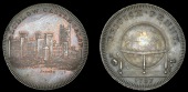 18th Century Tokens, SHROPSHIRE, Ludlow, Skidmore’s Globe series, Penny, Ludlow Castle, rev. from the same die as...