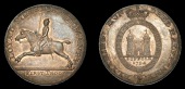 18th Century Tokens, SUFFOLK, Blything, Sir John Rous, Halfpenny, 1794, mounted yeoman, sword point to o in suffolk,...