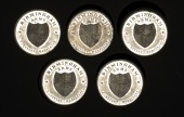 18th Century Tokens, WARWICKSHIRE, Birmingham, Ottley’s Buildings, Halfpence (5), in white metal, all from the...