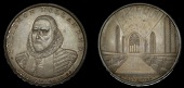 18th Century Tokens, WARWICKSHIRE, Coventry, Edmund Percy, Penny, bust of Philemon Holland three-quarters left in...