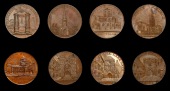 18th Century Tokens, WARWICKSHIRE, Coventry, Kempson’s Churches, Halfpence (5), Cathedral, 13.10g/6h (DH 257),...