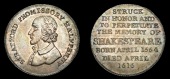 18th Century Tokens, WARWICKSHIRE, Stratford-upon-Avon, Skidmore’s Halfpenny, bust of William Shakespeare left,...