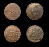 18th Century Tokens, WORCESTERSHIRE, Dudley, Spence’s mule Halfpence (2), from the same obv. die as previous,...