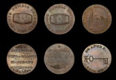 18th Century Tokens, MONMOUTHSHIRE, Abergavenny, James Powell, Halfpenny, 1795, 10.71g/12h (DH 1); Monmouth, James...