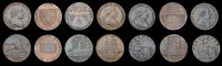 18th Century Tokens, SHROPSHIRE, Coalbrook Dale, Reynolds & Co, Halfpence, 1792 (2), 13.16g/6h (DH 10), 13.06g/12h...