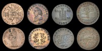 18th Century Tokens, STAFFORDSHIRE, Leek, Phillips & Ford, Kempson's Halfpenny, 1793, 10.05g/6h (DH 13a), mule...