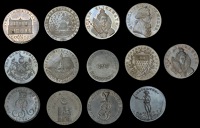 18th Century Tokens, SUSSEX, Brighton, Benjamin Deverell [of Fleet Market, London], Skidmore’s Halfpenny,...