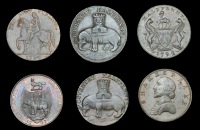 18th Century Tokens, WARWICKSHIRE, Coventry, Robert Reynolds & Co, Halfpence (3), 1792 (2), 10.11g/6h (DH 231),...