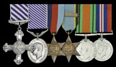 A Second War 1943 D.F.C., 1942 D.F.M. group of six awarded to Hampden, Manchester and Lancaster Air Gunner, Flight...