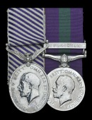 A scarce inter-war ‘Kurdistan’ D.F.M. pair awarded to Squadron Armourer Sergeant C. J. Dix, 6 Squadron, Royal...