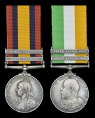 A rare Boer War pair awarded to Lance-Corporal R. A. Golding, Royal Engineers, ‘a skilled balloonist’ who served...