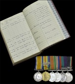 The unique ‘Garjak Nuer’ and ‘Bomb and Mine Clearance’ campaign combination group of six awarded to Flight...