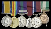 A scarce ‘Northern Kurdistan’ campaign group of six awarded to Warrant Officer E. W. Maclean, Royal Flying Corps...