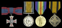 A Great War ‘Salonika’ A.R.R.C. and Greek Medal for Military Merit group of four awarded to Sister Isabella...